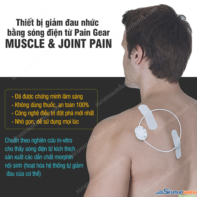 Thiết bị giảm đau nhức bằng sóng điện từ Pain Gear - Muscle & Joint Pain